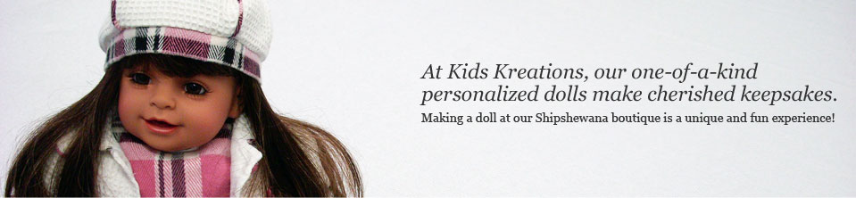 Make a doll at Kids Kreations